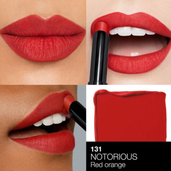 NARS Powermatte Lipstick | 131 Notorious (red orange) | NEW MAKEUP - Picture 3 of 3
